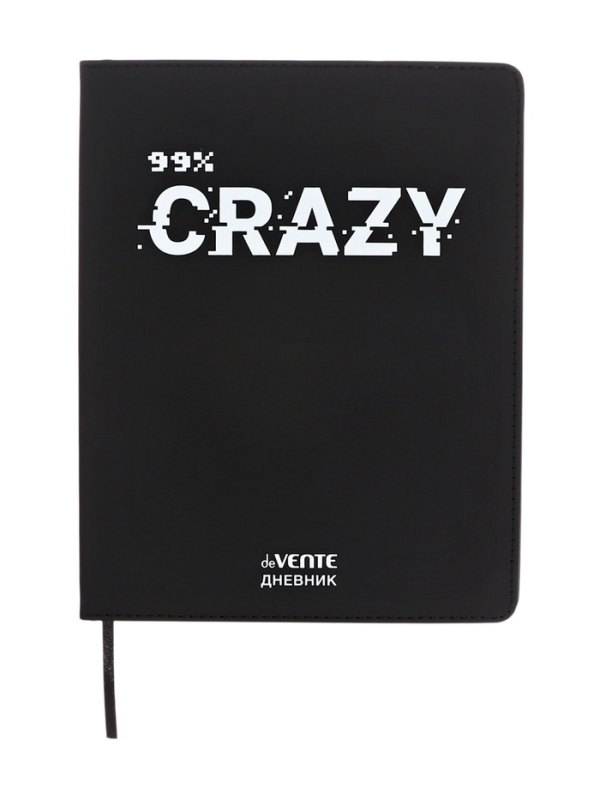 Дневник школьный 1-11 класс, deVENTE. 99% CRAZY», искусственная кожа, шелкография Дневник школьный 1-11 класс, deVENTE. 99% CRAZY», искусственная кожа, шелкография