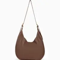 Сумка - мешок женская TEXTURA, на магните, с косметичкой, 34&times;12&times;27 см, коричневая