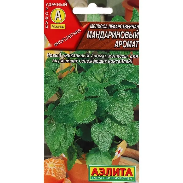 Семена Мелисса лекарственная &laquo;Мандариновый аромат&raquo;, 5 шт., &laquo;Аэлита&raquo;