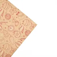 Набор упаковочной бумаги «Новогодняя», 4 листа, 70 × 100 см Набор упаковочной бумаги «Новогодняя», 4 листа, 70 × 100 см