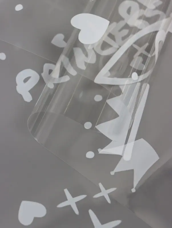 Пленка прозрачная с рисунком «Принцесса» Белое 0.7×8.2±5%м