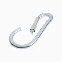 Карабин монтажный с фиксатором ТУНДРА, DIN5299D, 13&times;160 мм, 2 шт.