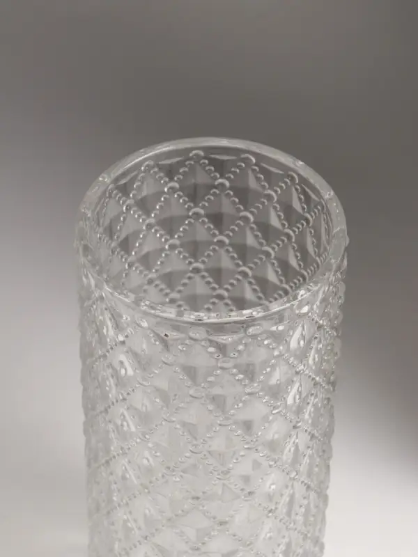 Ваза стекло настольная "Сирша" 23х10 см, прозрачный