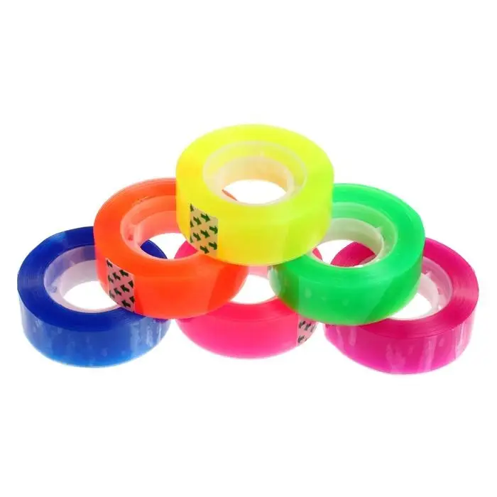 Клейкая лента цветная 18 мм х 30 м., МИКС Клейкая лента цветная 18 мм х 30 м., МИКС