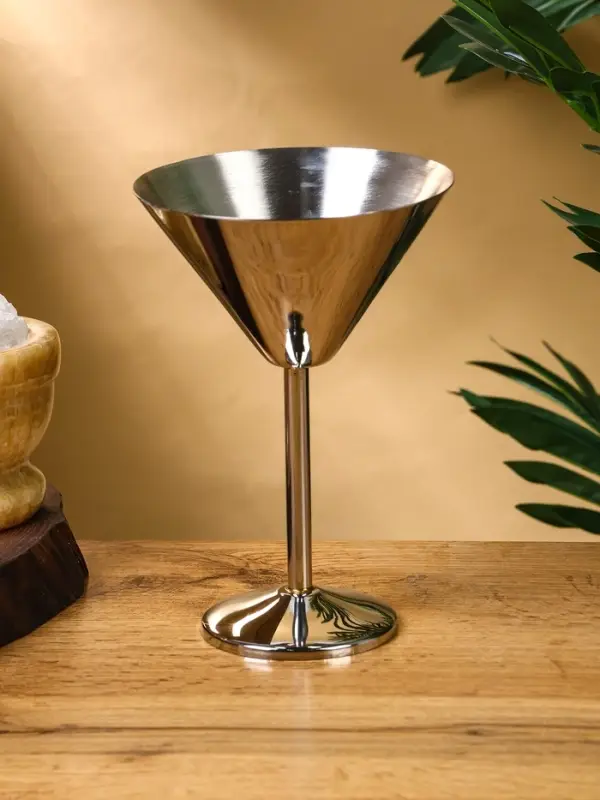 Бокал для мартини Бокал для мартини "Серебро" нержавеющая сталь 11х11х17,5 см