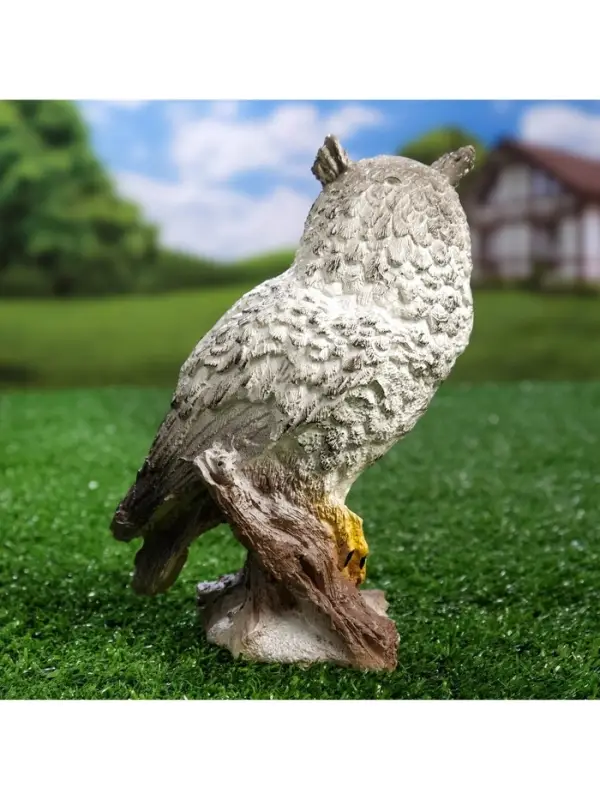 Садовая фигура из гипса &laquo;Сова полярная&raquo;, 17&times;11&times;8 см