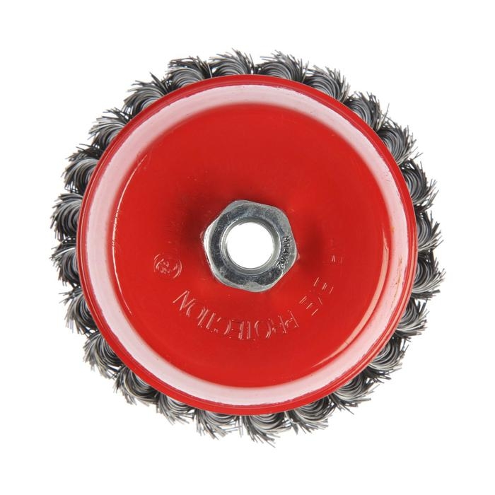 Щетка металлическая для УШМ ЛОМ, крученая проволока,  Щетка металлическая для УШМ ЛОМ, крученая проволока, "чашка", М14, 125 мм