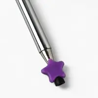 Ручка с пером МИКС, чёрная паста, длина 25 см