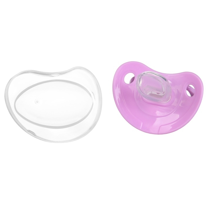 Соска - пустышка силиконовая ортодонтическая, от 0 мес., с колпачком, в контейнере + держатель, цвет МИКС Соска - пустышка силиконовая ортодонтическая, от 0 мес., с колпачком, в контейнере + держатель, цвет МИКС