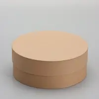 Коробка круглая крафт, 20 х 8 см