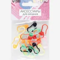 Набор булавок, 2.3 см, 20 шт., разноцветный