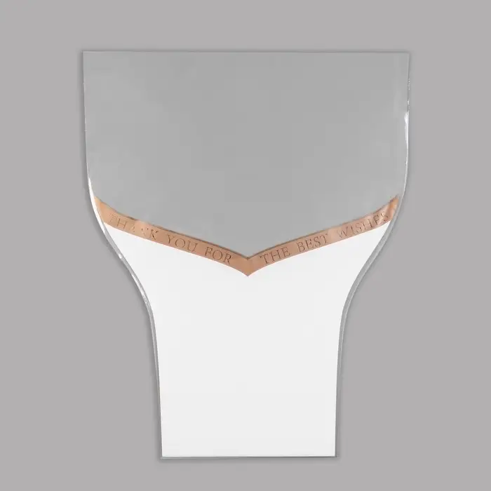 Пакет цветочный Конус, «Наилучшие пожелания», белый, 36×20×45 см±1 см Пакет цветочный Конус, «Наилучшие пожелания», белый, 36×20×45 см±1 см