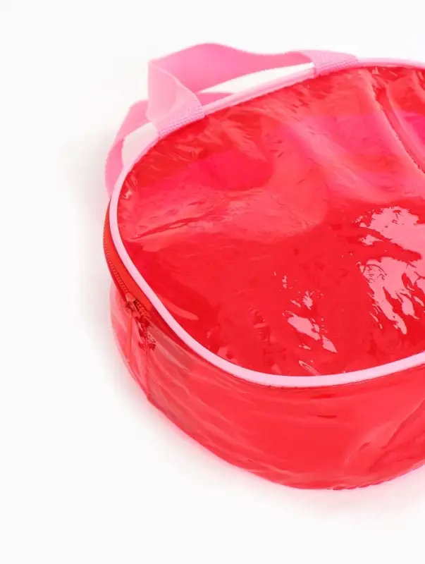 Косметичка-сумка на молнии для бассейна, большая, с ручками, розовая