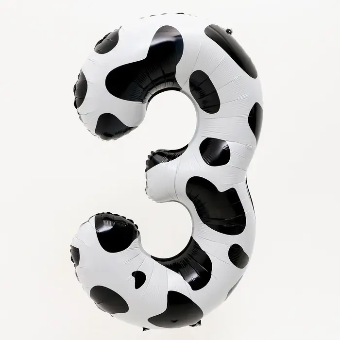 Воздушный шар фольгированный 40" &laquo;Цифра 3&raquo;