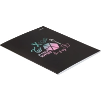 Тетрадь КЛЕТКА 48л. K-POP (48-4436) цвет.мел.обл., матов. ламин., выб. лак