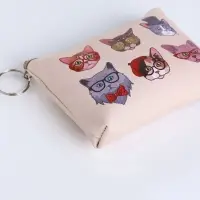 Кошелёк &laquo;Коты&raquo;, монетница, на молнии, МИКС