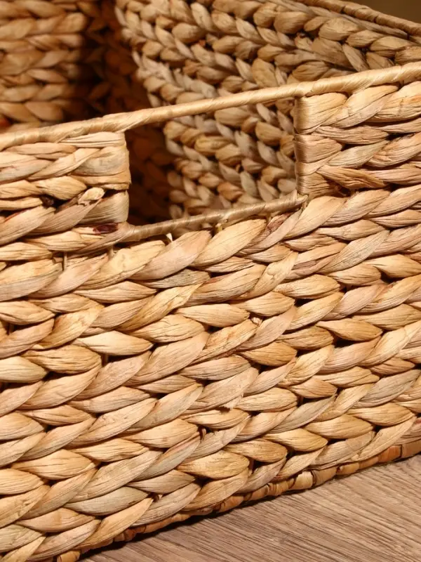 Корзинка прямоугольная, 44&times;30&times;20 см, водный гиацинт