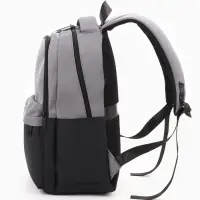 Рюкзак городской, 2 отделения, 3 кармана, водонепроницаемое дно, 27&times;14&times;39 см, серый