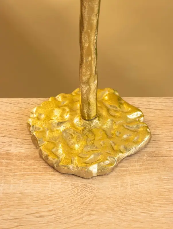 Подсвечник  Подсвечник "Капель" алюминий 30 см, цв. золото