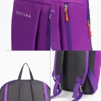 Рюкзак спортивный TEXTURA, на молнии, с карманом, размер 20&times;11&times;39 см, фиолетовый