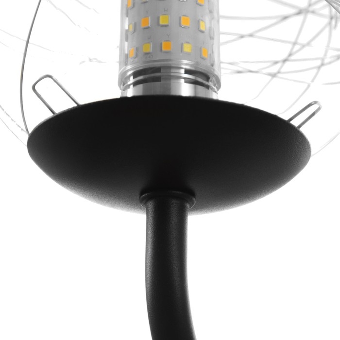 Люстра Люстра "Мирбис" 12хLED 80Вт 6хG9 черный 120х120х59см BayerLux