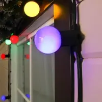 Гирлянда &laquo;Белт-лайт&raquo; 50 м, IP65, 2W, тёмная каучуковая нить, шаг 40 см, Е27 (без ламп), 220 В