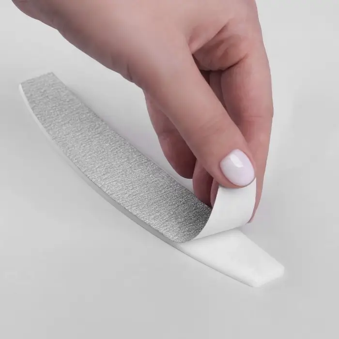 Сменные файлы для пилки, на вспененной основе, лодочка, 100 грит, 18 см, фасовка 10 шт., серые
