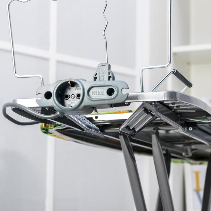 Доска гладильная Nika «Эльза де люкс», 124×40 см, металл, регулируемая высота до 93 см рисунок микс Доска гладильная Nika «Эльза де люкс», 124×40 см, металл, регулируемая высота до 93 см рисунок микс