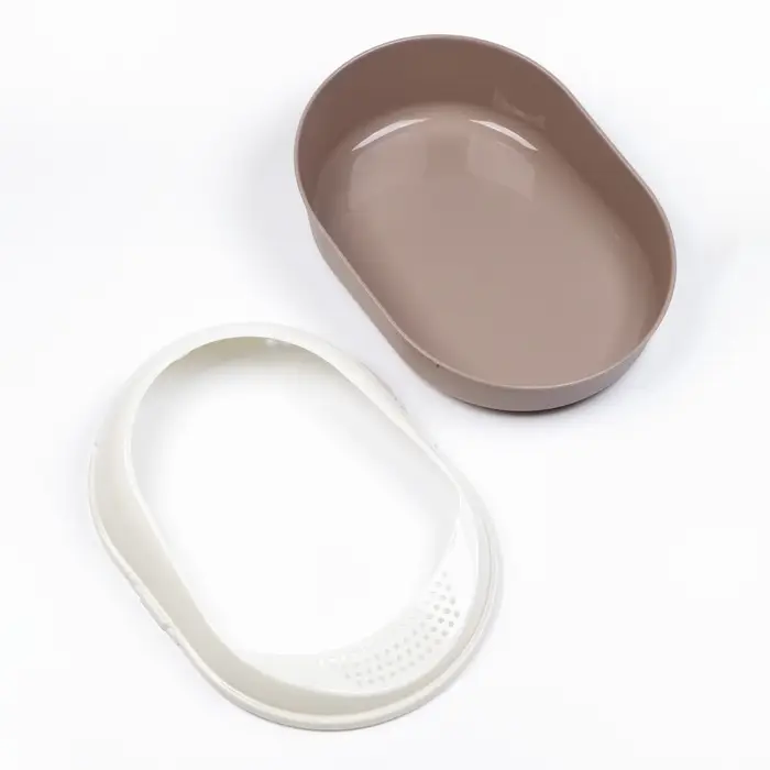 Лоток для кошек с бортом без сетки &laquo;Космо&raquo; 51.9&times;37.8&times;21.3 см, коричневый