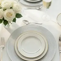 Тарелка подстановочная Wilson&Young Silvery, d=33 см, стекло, серебристая