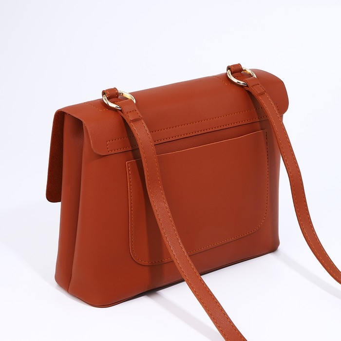 Сумка-мессенджер на молнии, цвет рыжий Сумка-мессенджер на молнии, цвет рыжий