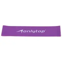 Фитнес-резинка ONLYTOP, 30,5х7,6х0,07 см, нагрузка 6 кг, цвет фиолетовый