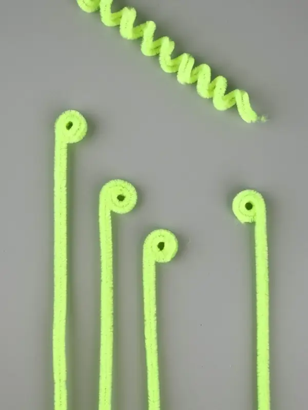 Синельная проволока набор 50 шт., зелёный неон, 30 см