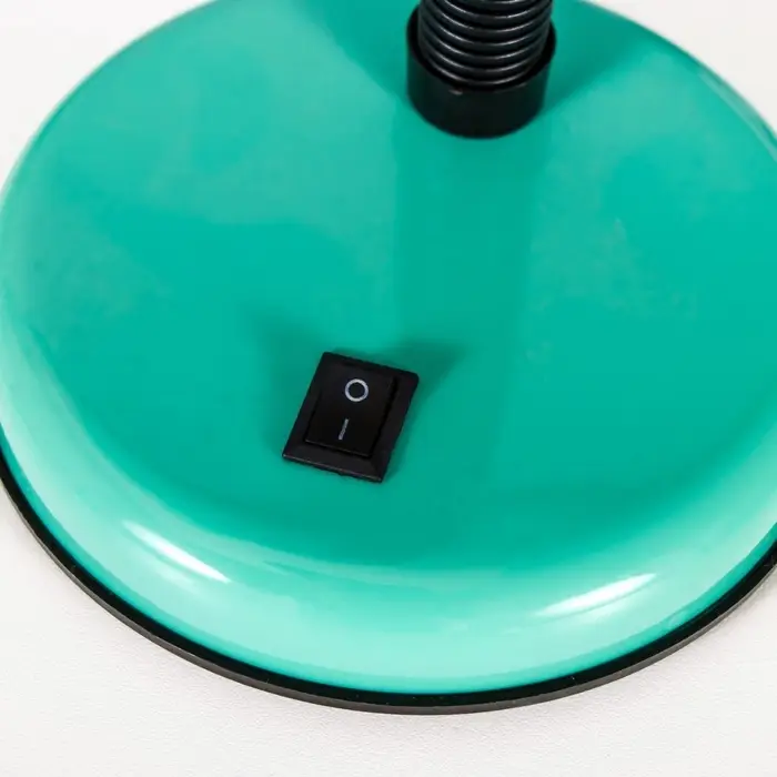 Настольная лампа для школы и офиса на подставке RISALUX Е27, с выкл. 220 В, зелёная