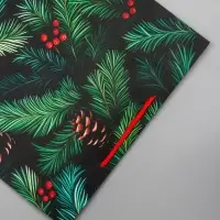 Пакет подарочный новогодний ламинированный, «Шишки» , 33×10×42.5 см