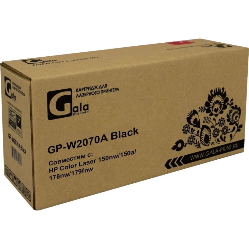 Тонер-картридж GalaPrint 117A W2070A чер. для HP 150/MFP 178/179