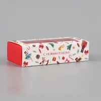 Коробка для 3 конфет &laquo;Щелкунчик и игрушки&raquo;, 13&times;5&times;3.3 см