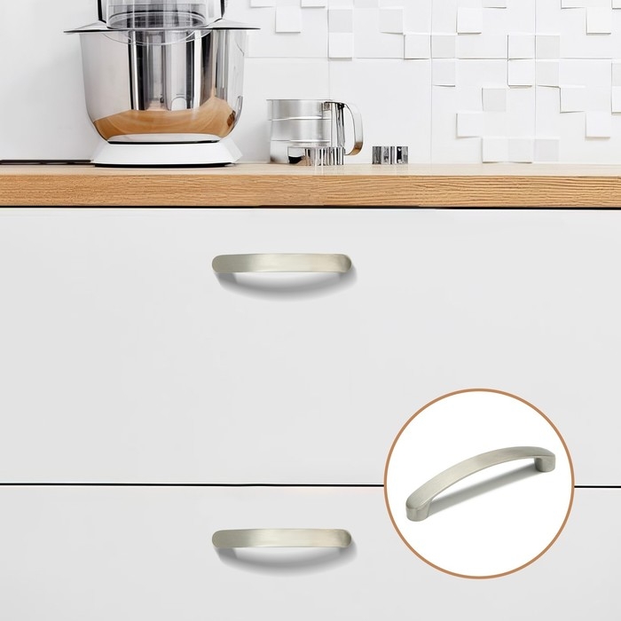 Ручка-скоба ТУНДРА РС133, м/о 96 мм, цвет матовый никель, 4 шт TMP Ручка-скоба ТУНДРА РС133, м/о 96 мм, цвет матовый никель, 4 шт TMP