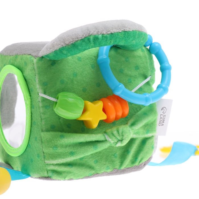 Развивающая игрушка «Кубик: Коала», с прорезывателем, шуршит и звенит Развивающая игрушка «Кубик: Коала», с прорезывателем, шуршит и звенит