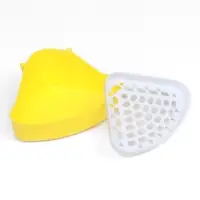 Туалет для кроликов и хорьков, 24&times;18&times;11 см, угловой, пластик, жёлтый