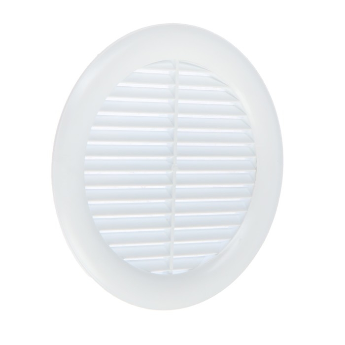 Решетка вентиляционная "КосмоВент" Л160, d=160 мм, с сеткой, неразъемная