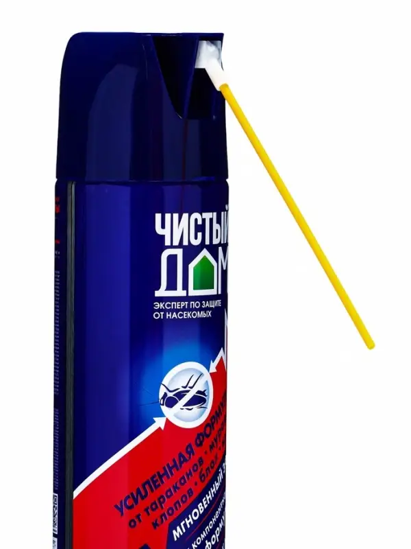 Аэрозоль от насекомых &laquo;Чистый дом&raquo;, от насекомых, усиленная формула, 400 мл
