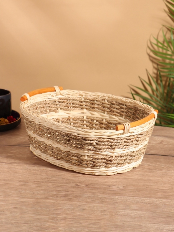 Корзина плетеная 32x25x11 см, ротанг