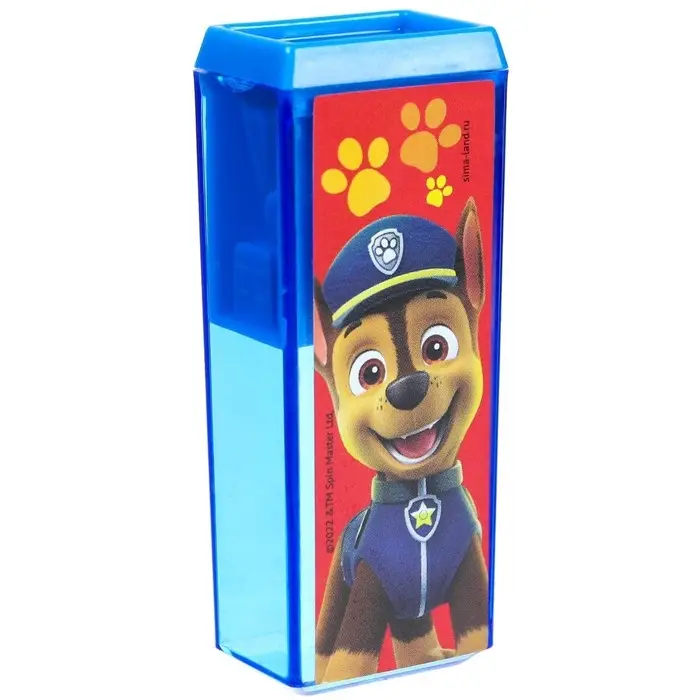 Точилка пластиковая прямоугольная, «Щенячий патруль»
