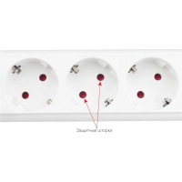 Сетевой фильтр Power Cube PRO, белый, 3м,6р, 16А (3x1,5мм2)(SPL6-16-P-3М)
