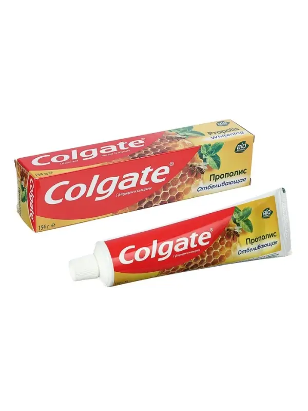 Зубная паста Colgate, прополис, отбеливающая, 100 мл