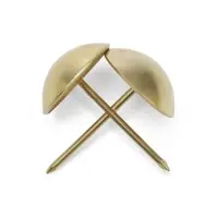 Гвозди ТУНДРА, декоративные, обивочные, 25&times;39 мм, золото, 100 шт.