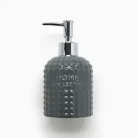 Дозатор для жидкого мыла, серый, 350 мл.
