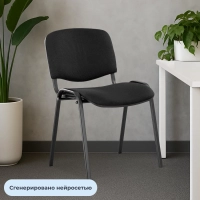 Стул 0MX_UA_EChair Rio(ИЗО/ISO) черн, ткань черная С-11