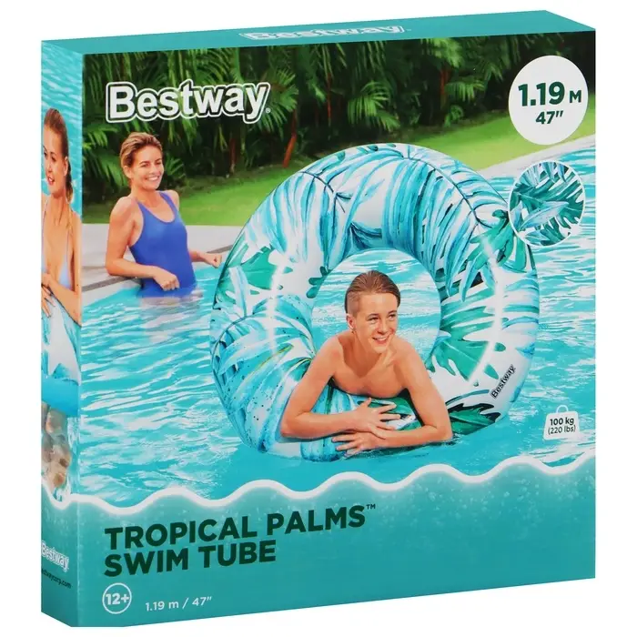 Круг для плавания Bestway &laquo;Тропики&raquo;, надувной, d=119 см, МИКС, 36237
